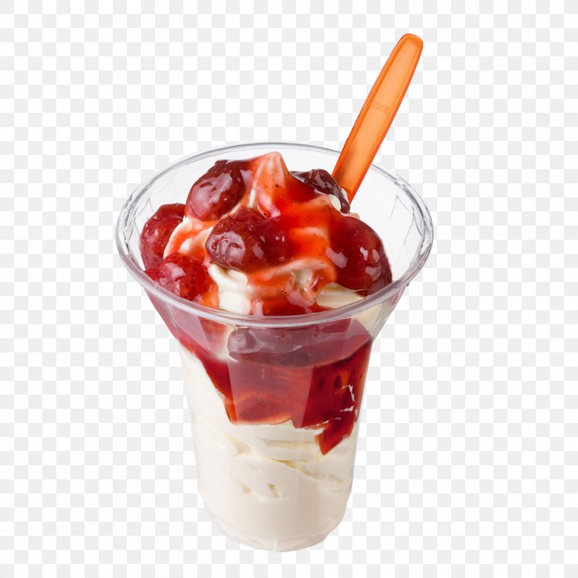 Sundae Cholado Ice Cream Milkshake Frozen Yogurt, PNG, 1000x1000px, Sundae, Cholado, Dessert, Food, Fragaria Download Free