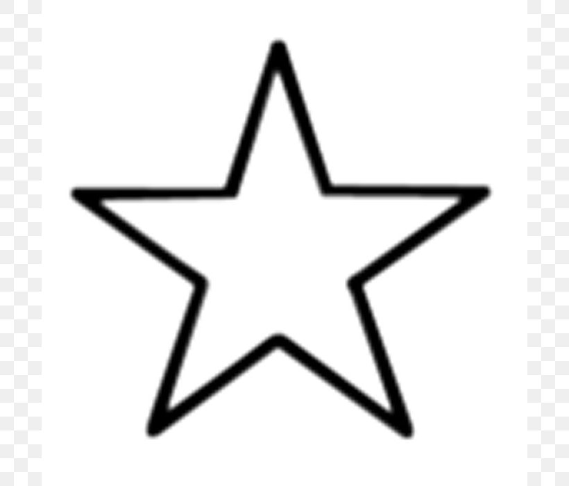 Star Illustration, PNG, 700x700px, Star, Area, Black And White, Ico, Icon Design Download Free