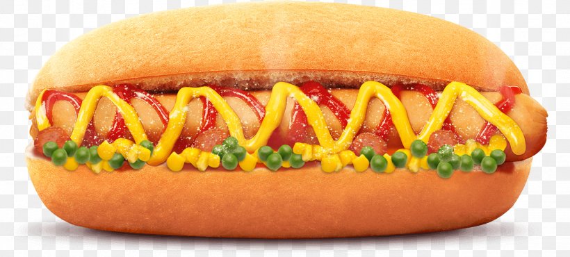 Hot Dog Bun Hamburger Sandwich French Fries, PNG, 1438x649px, Hot Dog, American Food, Baked Goods, Barbecue, Bun Download Free