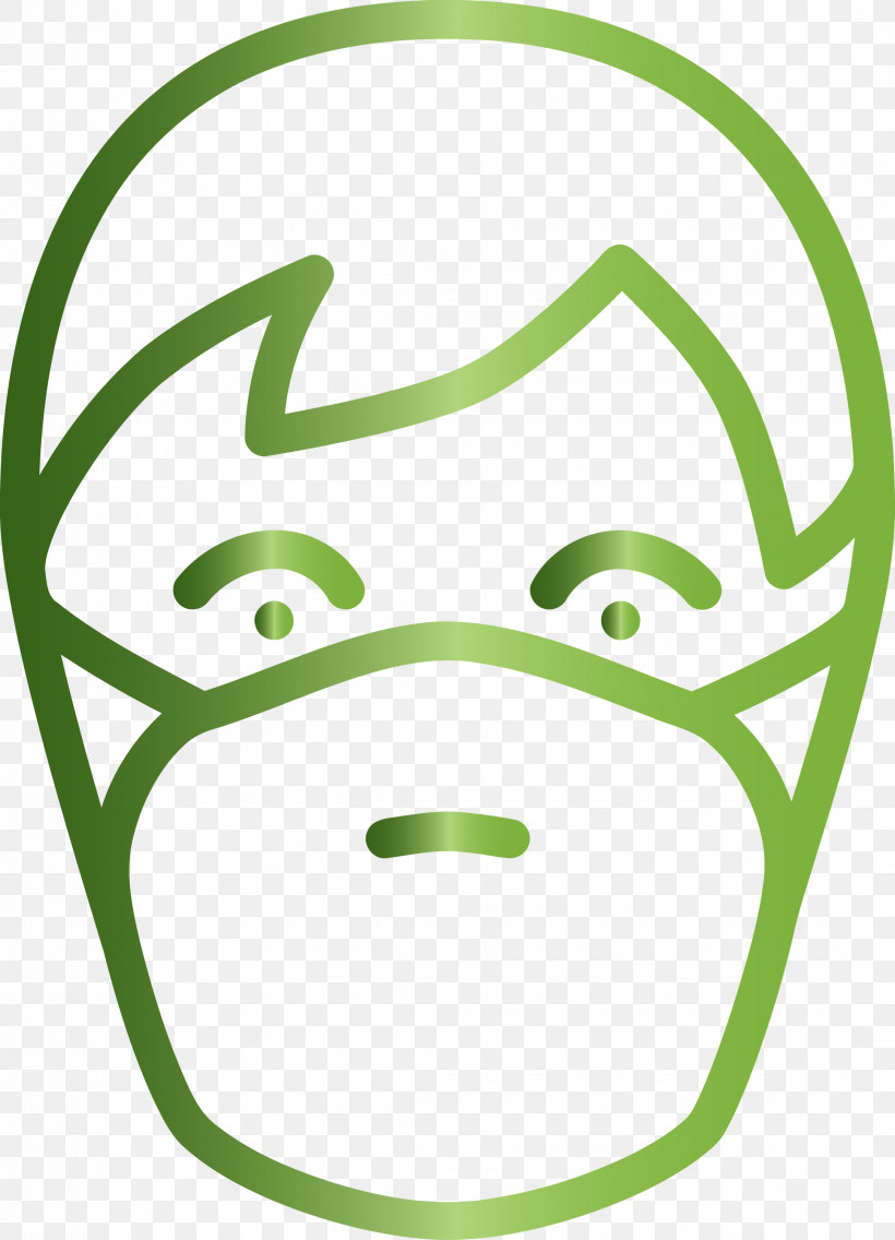 Man With Medical Mask Corona Virus Disease, PNG, 2164x3000px, Man With Medical Mask, Corona Virus Disease, Face Mask, Green, Head Download Free