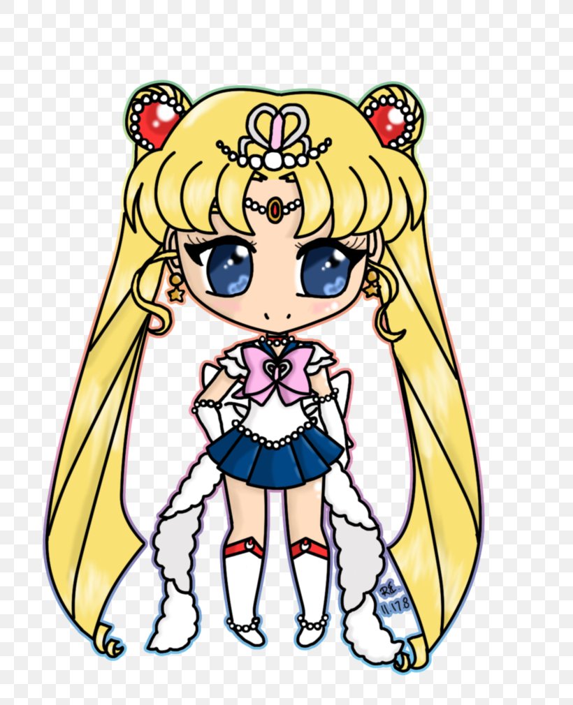 Sailor Moon Sailor Mercury ChibiChibi Art, PNG, 791x1010px, Watercolor, Cartoon, Flower, Frame, Heart Download Free