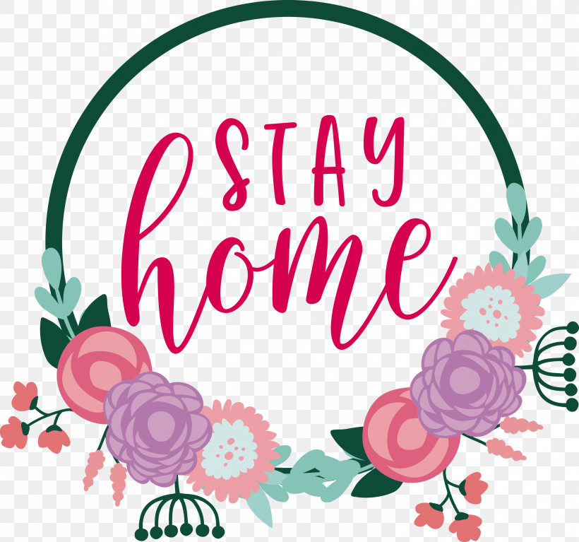 STAY HOME, PNG, 3000x2809px, Stay Home, Analytic Trigonometry And Conic Sections, Circle, Floral Design, Flower Download Free