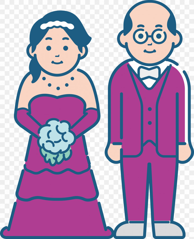 Wedding Bride, PNG, 2438x3000px, Wedding, Behavior, Bride, Cartoon, Conversation Download Free