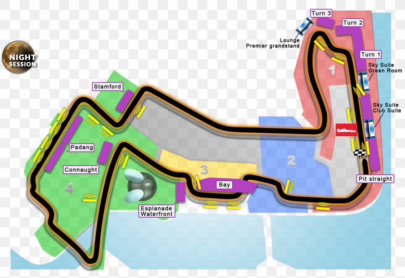 2016 Singapore Grand Prix Formula 1 Marina Bay Street Circuit Location, PNG, 1600x1100px, Formula 1, Area, Car, Ky Agency, Location Download Free