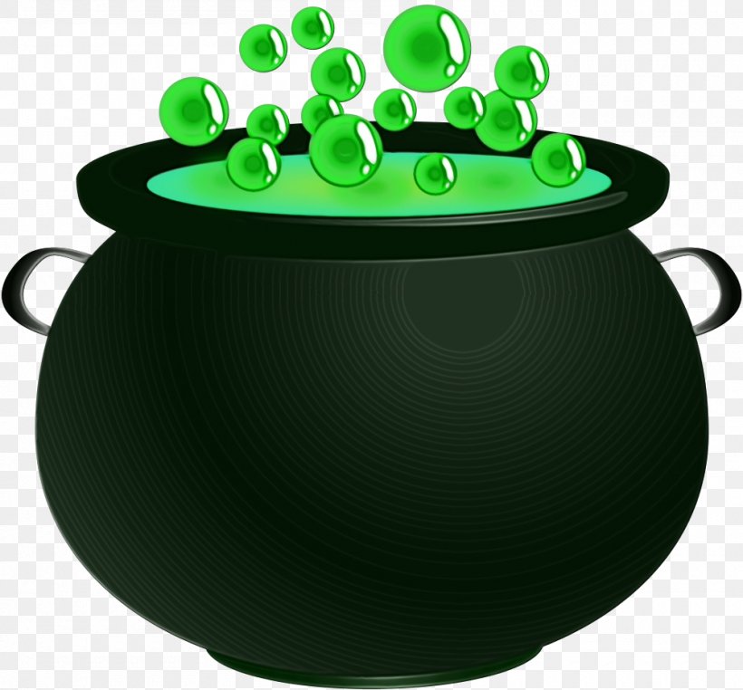 Cauldron Witchcraft Magic Potion Boiler, PNG, 1000x930px, Watercolor, Boiler, Cauldron, Cookware And Bakeware, Green Download Free