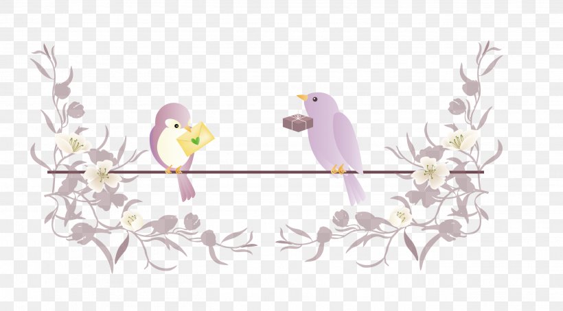 Euclidean Vector Wallpaper, PNG, 2708x1502px, Bird, Blossom, Body Jewelry, Book, Branch Download Free