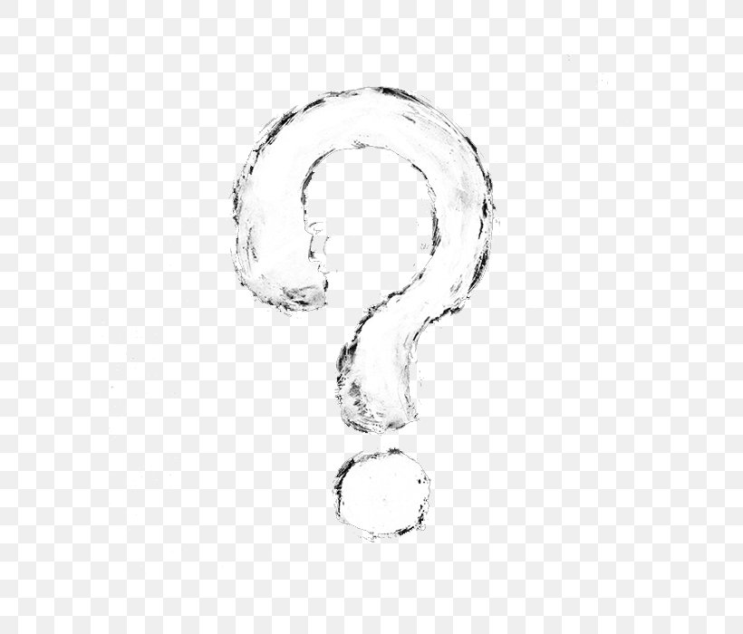 Black And White Question Mark, PNG, 600x700px, Black And White, Art, Black, Body Jewelry, Copyright Download Free