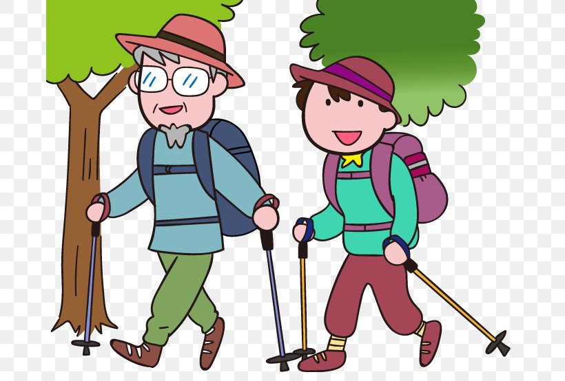 Clip Art Illustration Hiking Poles Trekking Image, PNG, 685x554px, Hiking Poles, Area, Art, Artwork, Boy Download Free