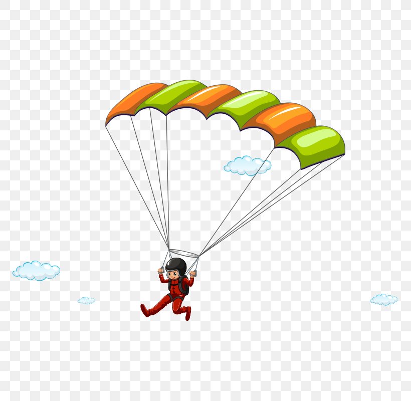 Cartoon Parachute Illustration, PNG, 800x800px, Cartoon, Drawing, Parachute, Parachuting, Sky Download Free