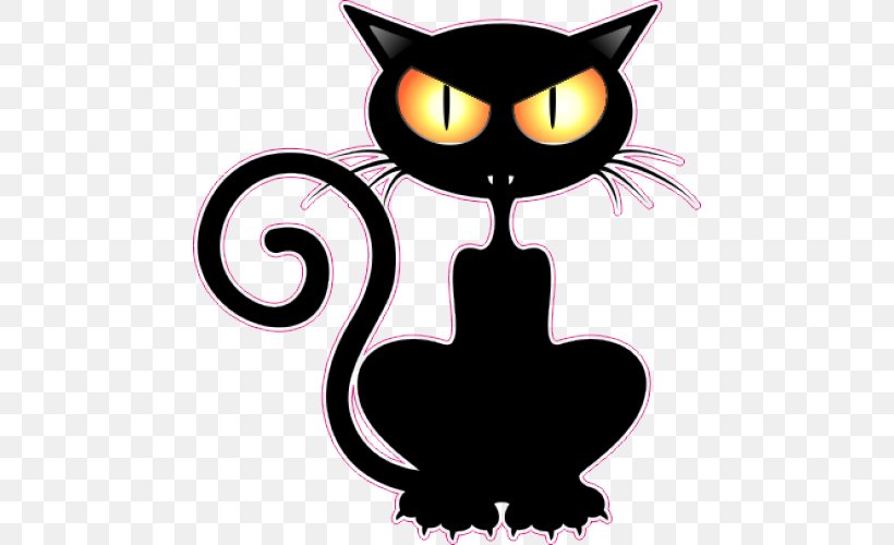 Kitten Scottish Fold Black Cat Clip Art, PNG, 500x500px, Kitten, Black Cat, Carnivoran, Cat, Cat Like Mammal Download Free