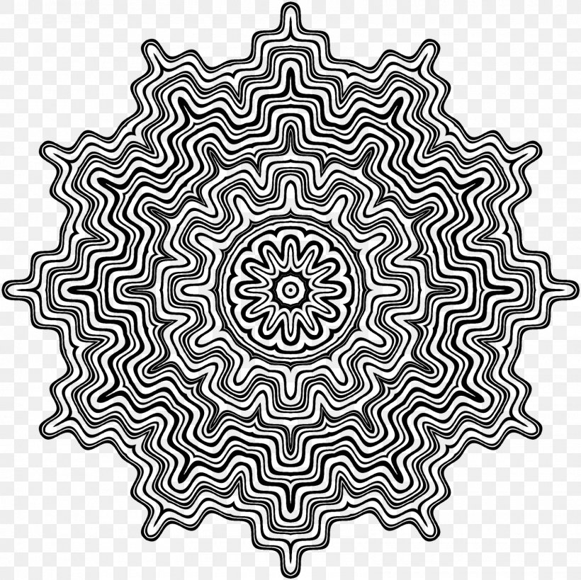 Mandala Drawing, PNG, 1600x1600px, Mandala, Area, Black And White, Coloring Book, Doily Download Free