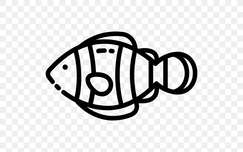 Clown Fish, PNG, 512x512px, Clownfish, Area, Black And White, Brand, Line Art Download Free