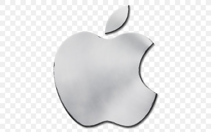 Silver Apple Logo, PNG, 512x512px, Watercolor, Apple, Fruit, Heart, Logo Download Free