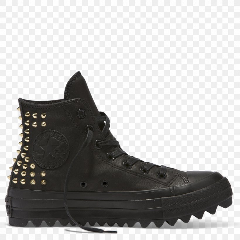 black boot converse