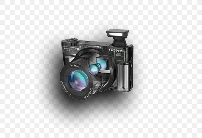 Digital SLR Sony Cyber-shot DSC-RX100 Camera Lens Point-and-shoot Camera, PNG, 555x559px, Digital Slr, Camcorder, Camera, Camera Accessory, Camera Lens Download Free