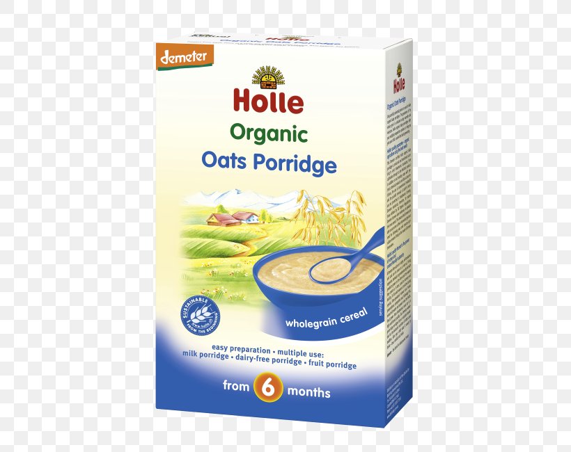 Baby Food Porridge Organic Food Breakfast Cereal Holle, PNG, 650x650px, Baby Food, Baby Formula, Breakfast Cereal, Cereal, Child Download Free