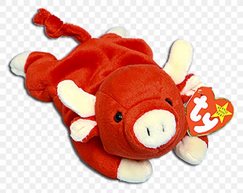 Plush Cattle Stuffed Animals & Cuddly Toys Beanie Babies Red Bull, PNG, 1000x797px, Watercolor, Cartoon, Flower, Frame, Heart Download Free