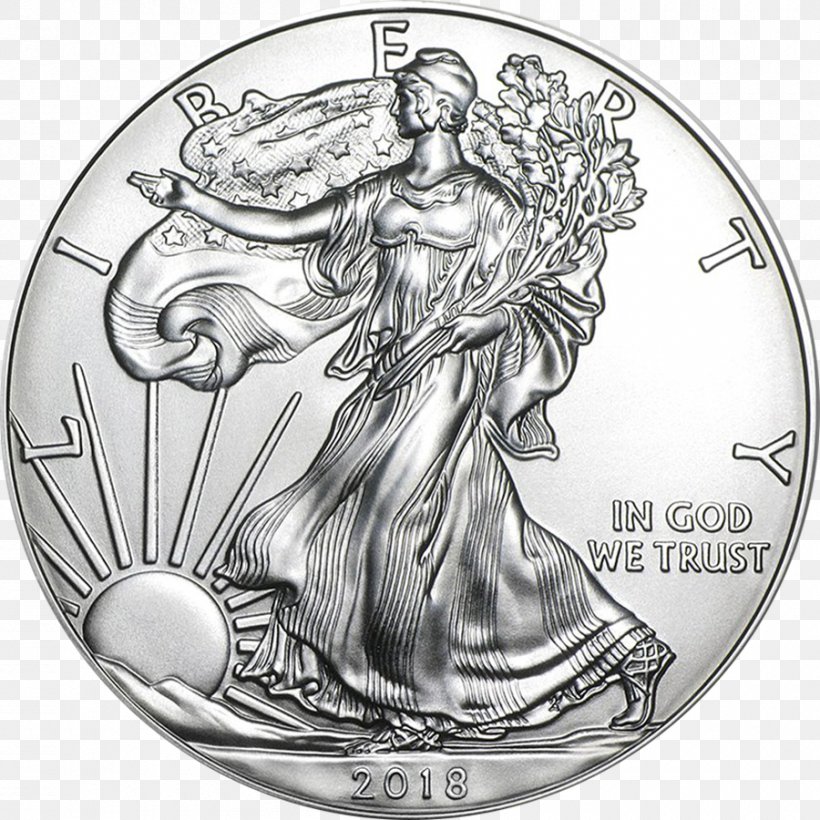 American Silver Eagle Bullion Coin, PNG, 900x900px, American Silver Eagle, American Gold Eagle, Angel, Black And White, Bullion Download Free