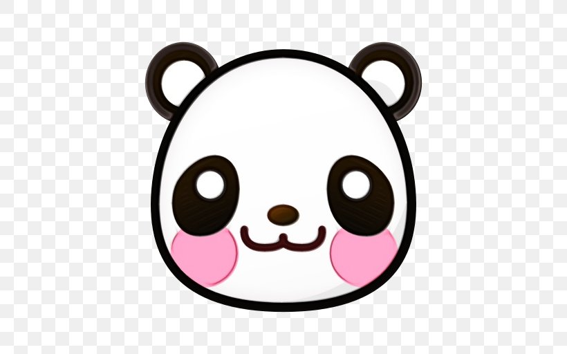 Bear Emoji, PNG, 512x512px, Giant Panda, Art Emoji, Bear, Cartoon, Cheek Download Free