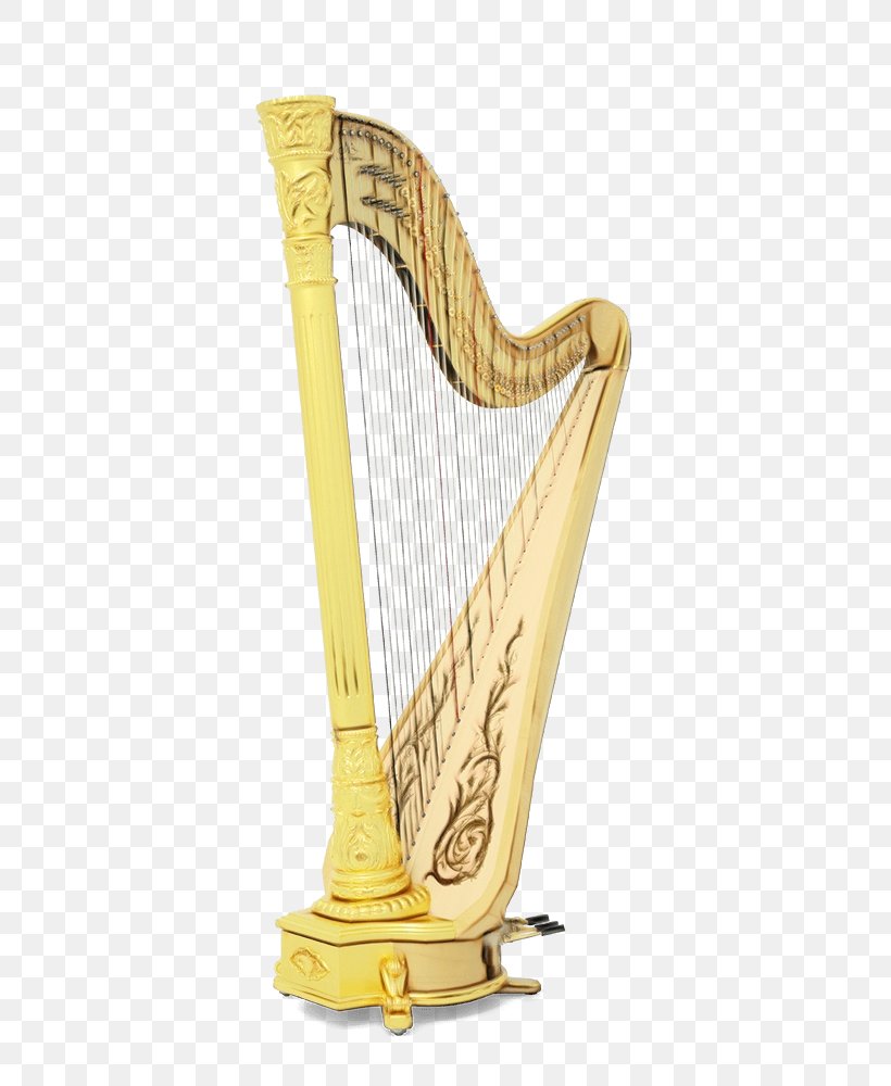 Harp Clàrsach Konghou String Instrument Musical Instrument, PNG, 500x1000px, Watercolor, Folk Instrument, Harp, Harpist, Konghou Download Free