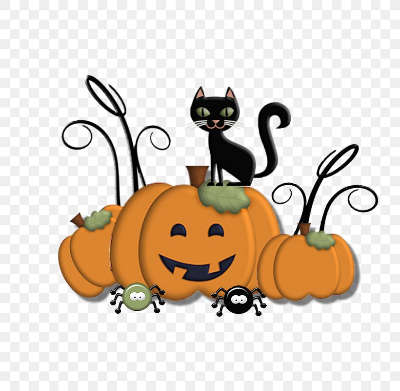 Halloween Pumpkin Jack-o'-lantern Clip Art, PNG, 800x800px, Halloween, Calabaza, Carnivoran, Cat, Cat Like Mammal Download Free