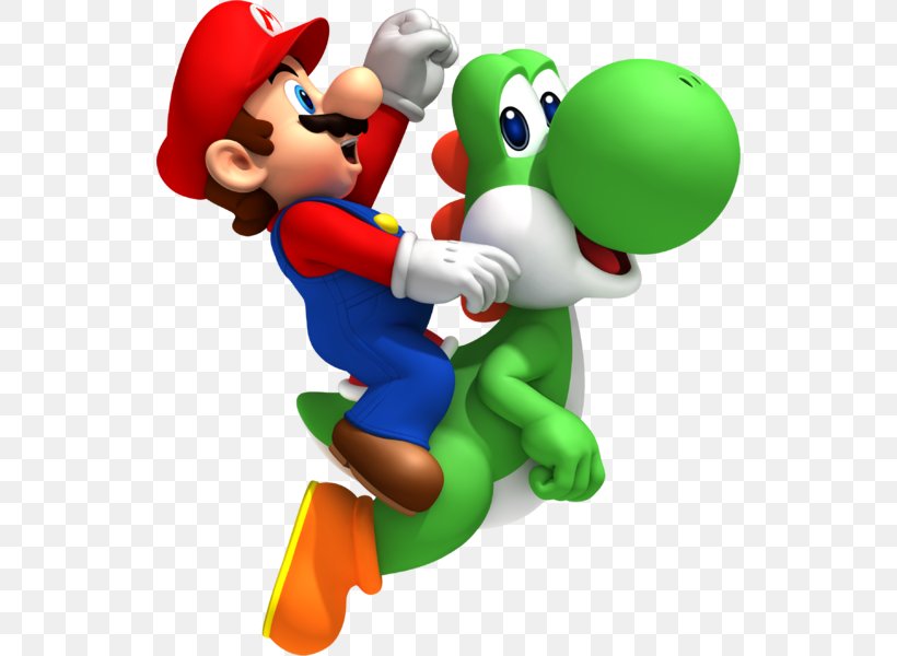 New Super Mario Bros. Wii Mario & Yoshi, PNG, 534x600px, Mario Bros, Cartoon, Fictional Character, Figurine, Mario Download Free