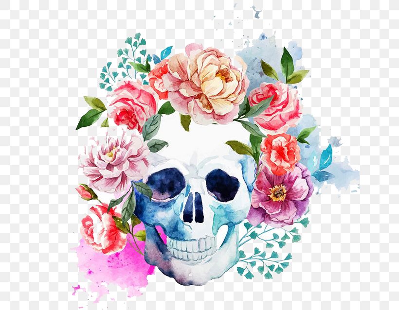Calavera Human Skull Symbolism Skull Art, PNG, 658x638px, Calavera, Art, Bone, Cut Flowers, Day Of The Dead Download Free