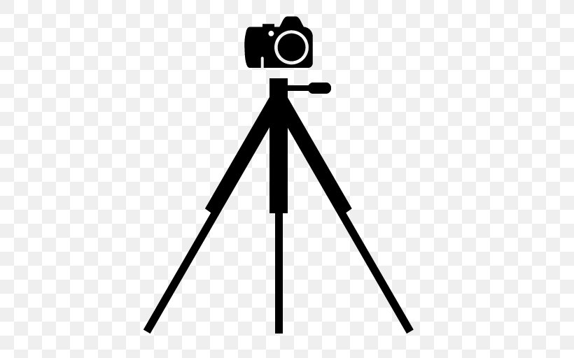 Camera Tripod Photography Clip Art, PNG, 512x512px, Camera, Black And White, Camera Accessory, Camera Operator, Digital Cameras Download Free