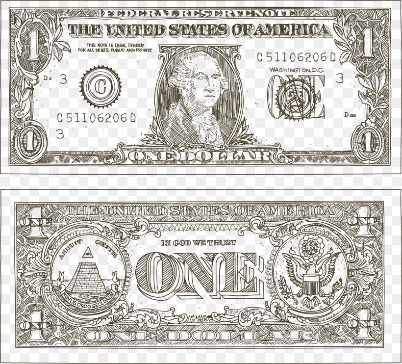 one dollar png