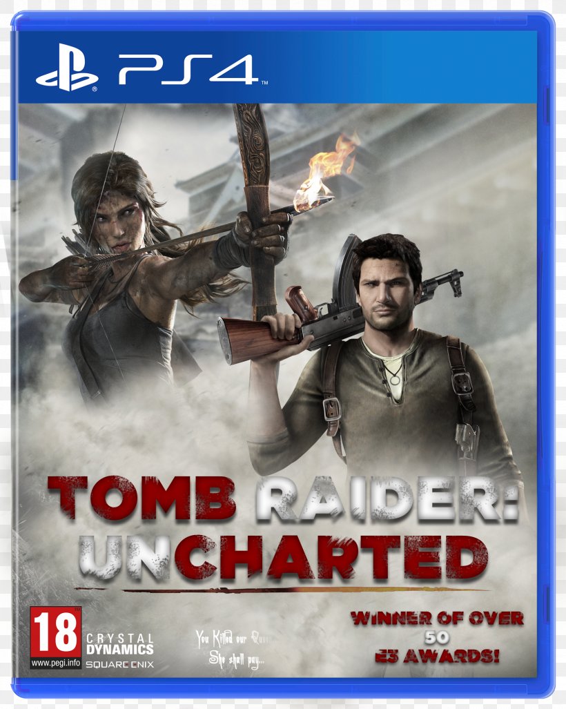Rise Of The Tomb Raider PlayStation 4 Uncharted: Drake's Fortune Tomb Raider Chronicles, PNG, 1668x2091px, Tomb Raider, Action Film, Film, Lara Croft, Nathan Drake Download Free