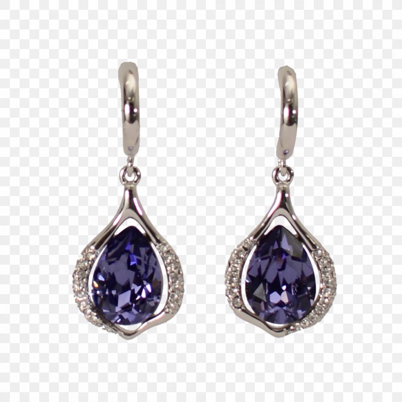 Earring Amethyst Swarovski Jewellery Crystal, PNG, 1000x1000px, Earring, Amethyst, Body Jewellery, Body Jewelry, Crystal Download Free