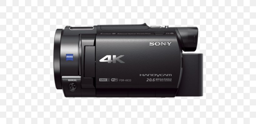 Sony Handycam FDR-AX33 Video Sony Corporation Camcorder SteadyShot, PNG, 676x400px, 4k Resolution, Sony Handycam Fdrax33, Active Pixel Sensor, Camcorder, Camera Download Free
