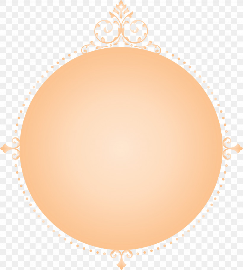 Classic Frame, PNG, 2699x2999px, Classic Frame, Balloon, Beige, Circle, Orange Download Free