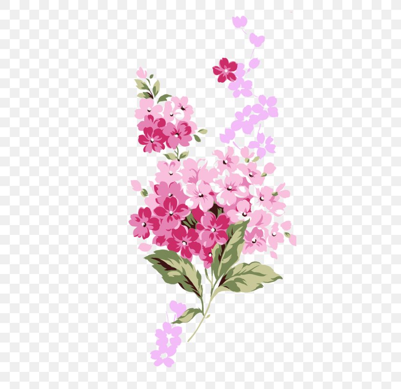 Clip Art Pink Flowers Watercolor Painting Image, PNG, 392x795px, Pink Flowers, Annual Plant, Art, Blossom, Branch Download Free