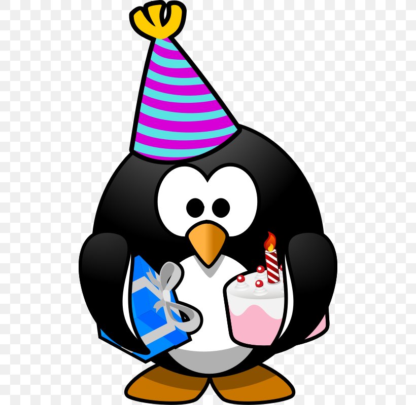 Penguin Birthday Party Gift Clip Art, PNG, 800x800px, Penguin, Anniversary, Artwork, Balloon, Beak Download Free