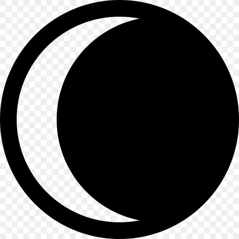 Crescent Lunar Phase Solar Eclipse Circle Laatste Kwartier, PNG, 980x980px, Crescent, Black, Black And White, Blue Moon, Earthlight Download Free