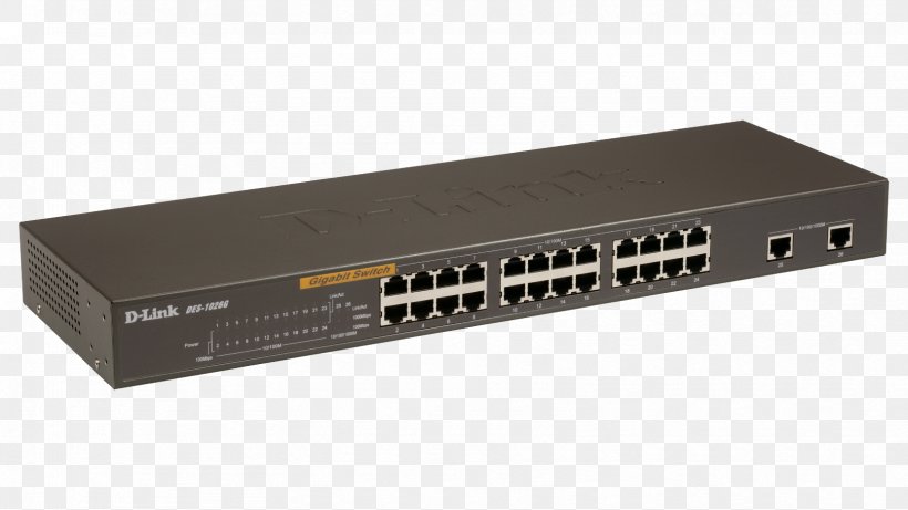 Network Switch D-Link Gigabit Ethernet Computer Network, PNG, 1664x936px, Network Switch, Computer Network, Computer Networking, Computer Port, Dlink Download Free