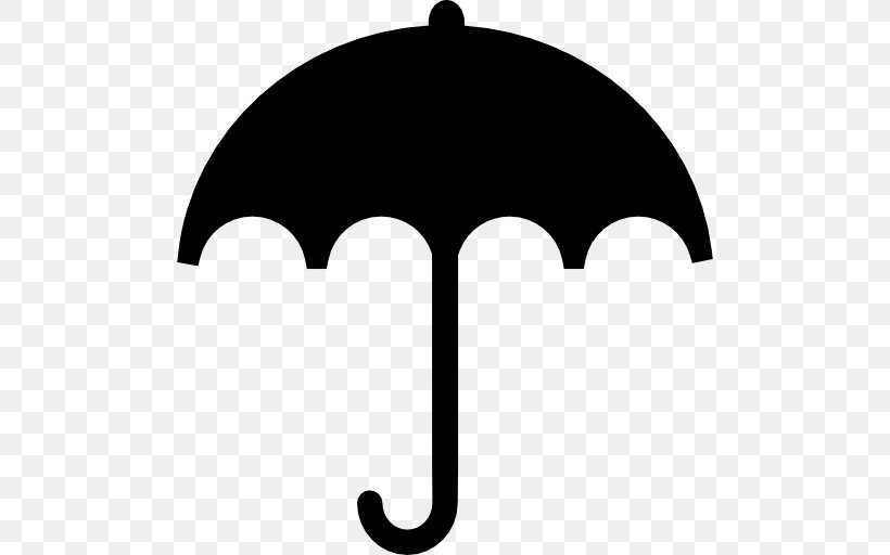 Umbrella Clip Art, PNG, 512x512px, Umbrella, Black, Black And White, Logo, Silhouette Download Free
