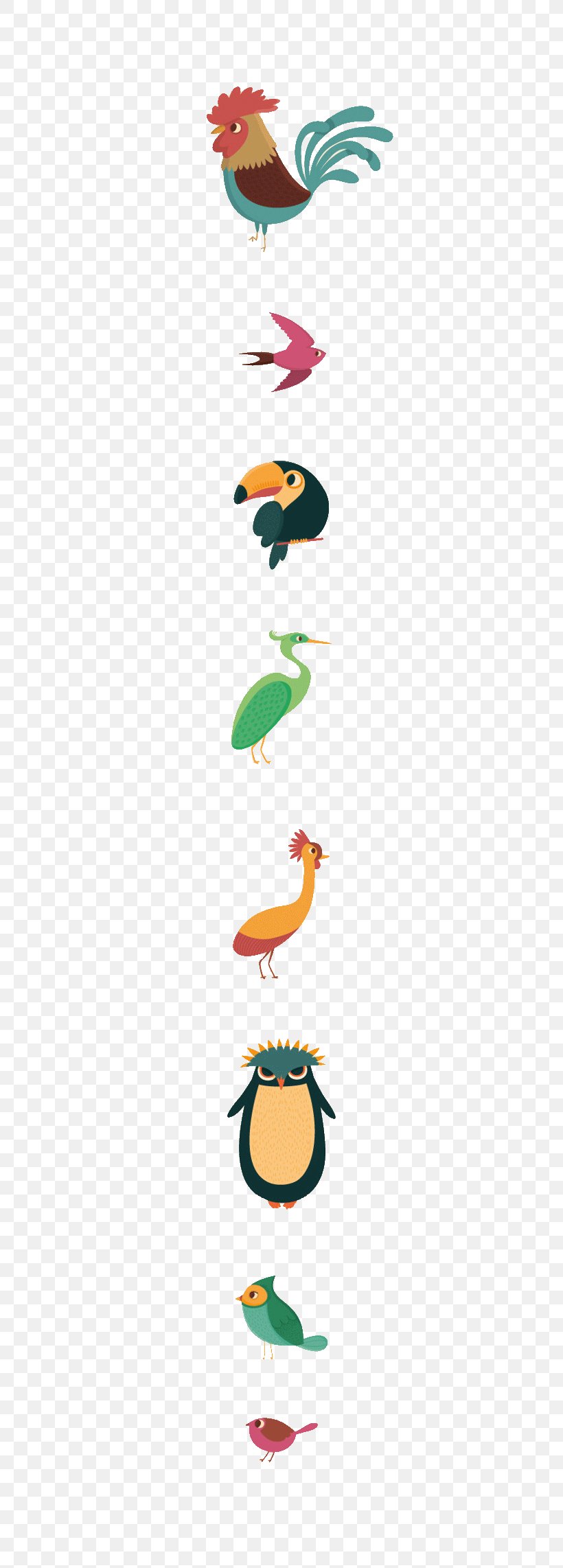 Bird Drawing Illustration, PNG, 600x2284px, Bird, Animal, Area, Bird Of Prey, Character Designer Download Free