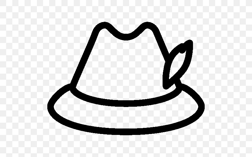 Tyrolean Hat Germany Clip Art, PNG, 512x512px, Tyrolean Hat, Black And White, Clothing, Germany, Hard Hats Download Free