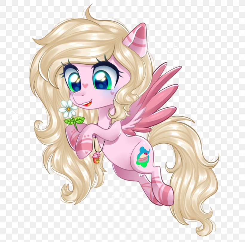 Horse Fairy Cartoon Illustration Figurine, PNG, 900x887px, Watercolor, Cartoon, Flower, Frame, Heart Download Free