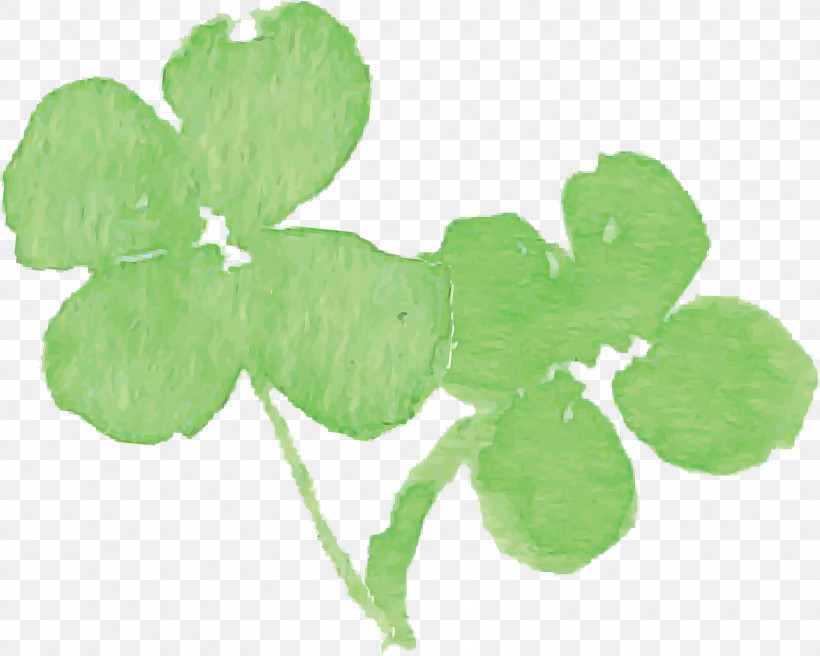 Shamrock, PNG, 3000x2400px, Watercolor Clover, Annual Plant, Clover, Flower, Green Download Free