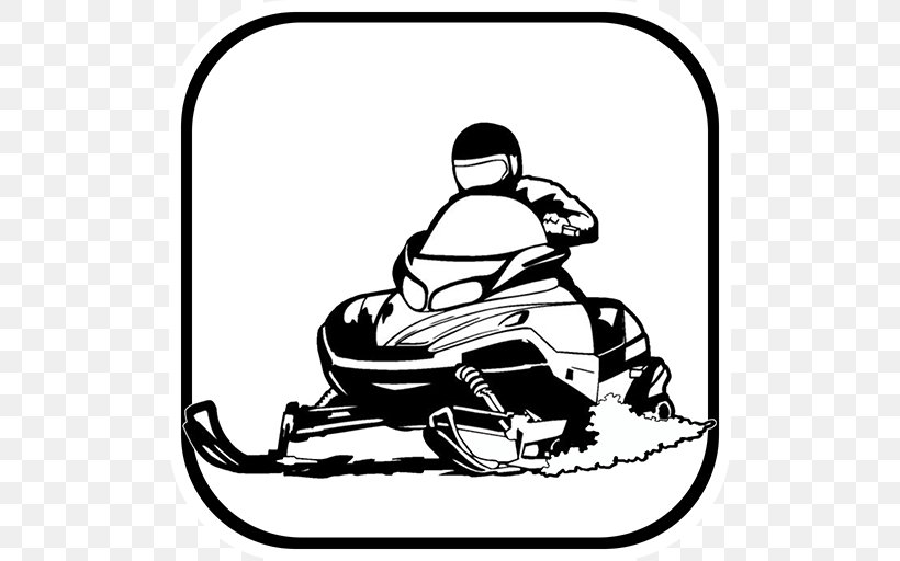 Snowmobile Sticker Decal Mode Of Transport Car, PNG, 512x512px, Snowmobile, Allterrain Vehicle, Art, Artwork, Black And White Download Free