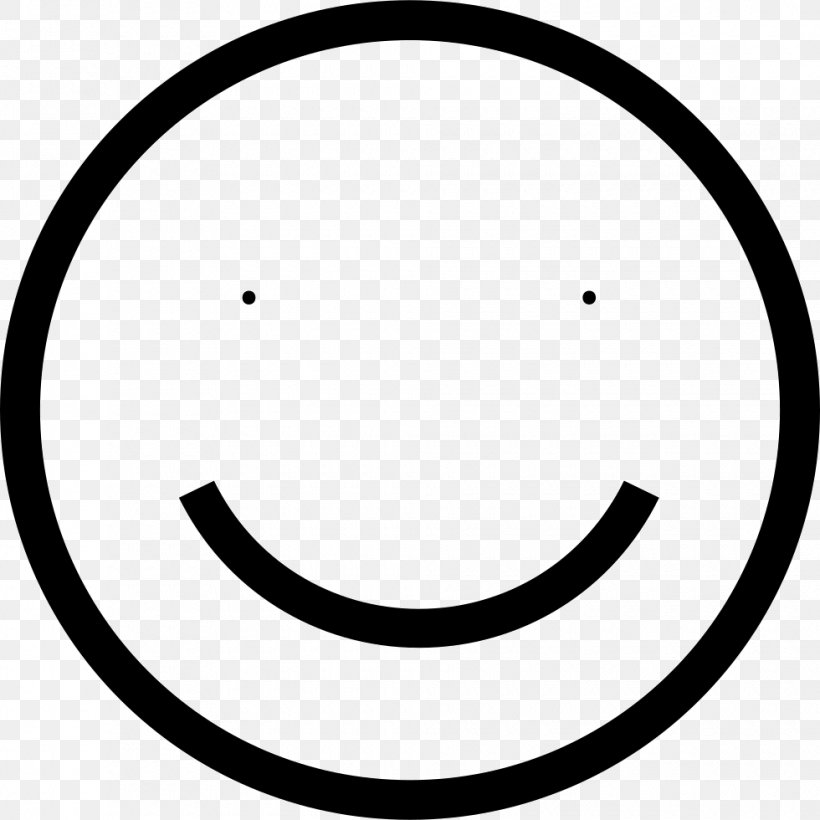 Smiley Emoticon Clip Art, PNG, 980x980px, Smiley, Area, Black, Black And White, Crescent Download Free