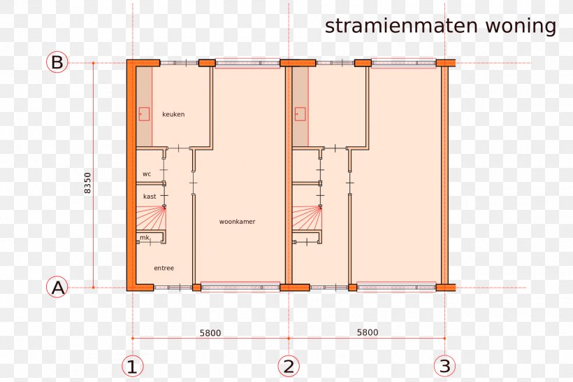 Stramienlijn Stramienmaat Drawing Floor Plan, PNG, 1800x1200px, Drawing, Architectural Engineering, Area, Armoires Wardrobes, Building Download Free