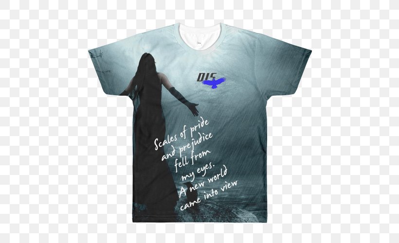 T-shirt Sleeve All Over Print Unisex Clothing, PNG, 500x500px, Tshirt, Alcoholics Anonymous, All Over Print, American Apparel, Blue Download Free