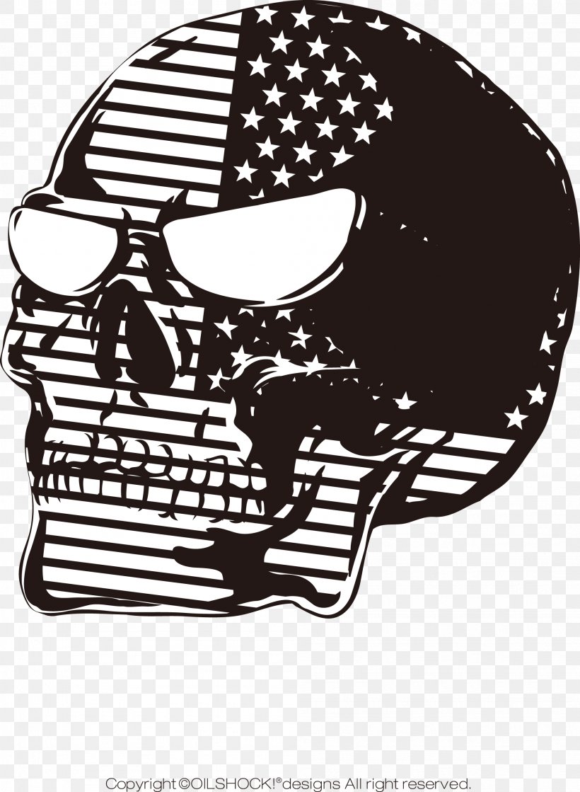 United States T-shirt Skull Head Zazzle, PNG, 2001x2733px, United States, Black And White, Bone, Cafepress, Etsy Download Free