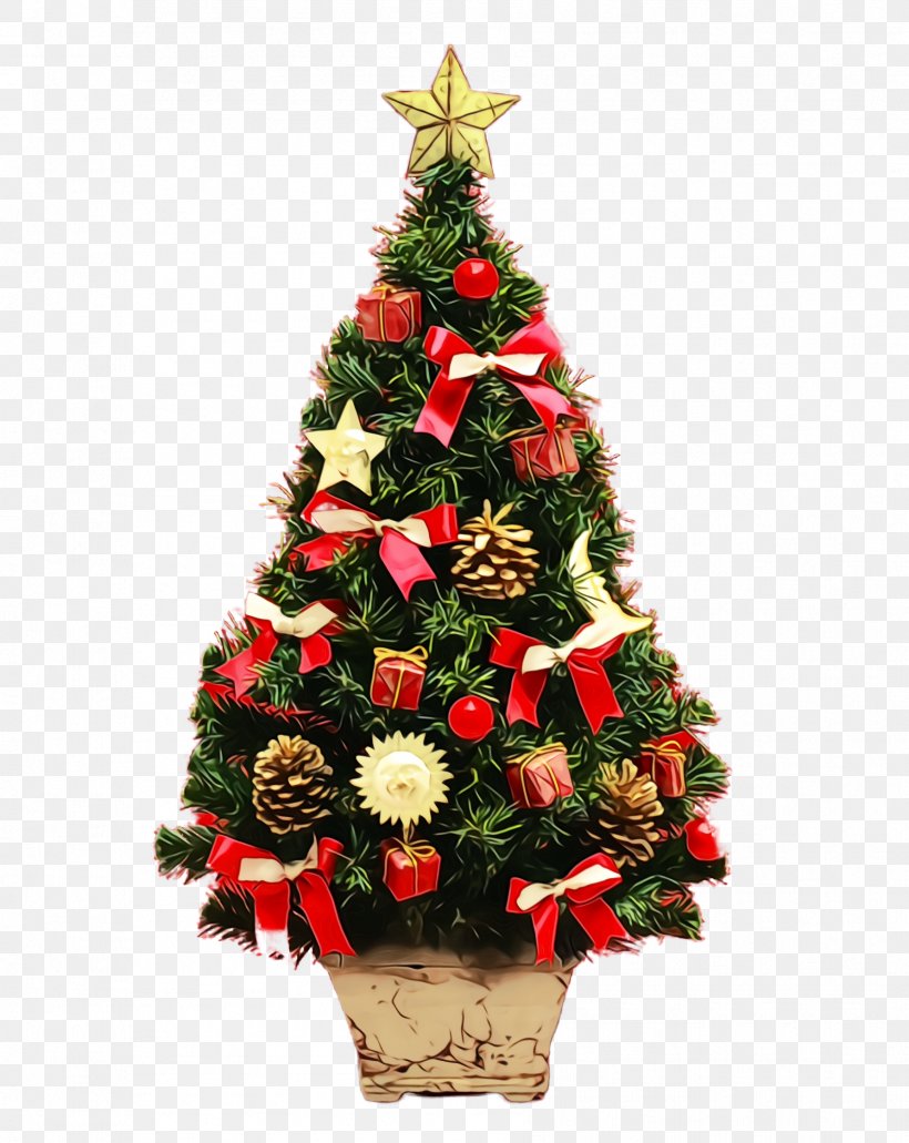 Christmas Tree, PNG, 1784x2244px, Watercolor, Christmas, Christmas ...