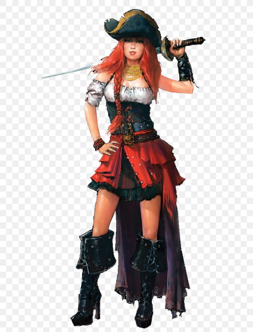 Piracy Costume Dungeons & Dragons Woman Pathfinder Roleplaying Game, PNG, 579x1075px, Watercolor, Cartoon, Flower, Frame, Heart Download Free