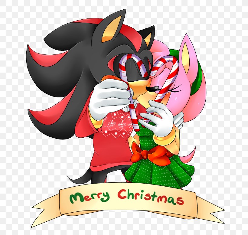 Shadow The Hedgehog Amy Rose Sonic The Hedgehog Christmas, PNG, 757x777px, Shadow The Hedgehog, Amy Rose, Art, Cartoon, Christmas Download Free